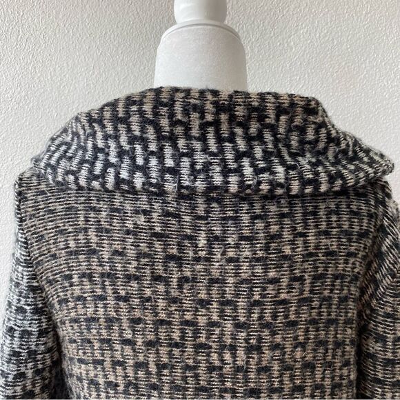 AVA Sweater Mohair Blend Chunky Large Collar Cardigan SZ S - Picture 8 of 15